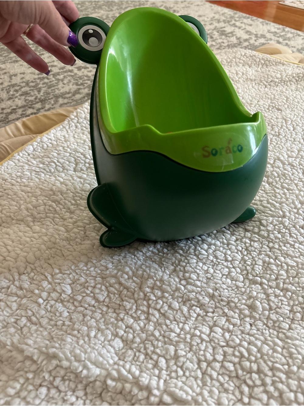 Soraco Frog Potty Training Seat in Bright Green